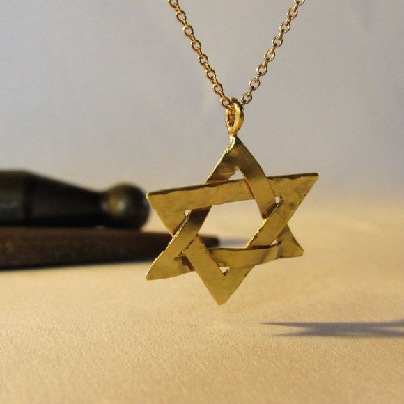 Star of David necklace. Magen David necklace.